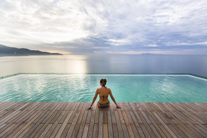 ホテルから見る朝焼け